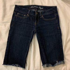 Long denim shorts / early 2000s